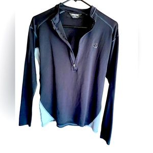 Pearl Izumi Long Sleeve Cyclist Pull Over Zip Up Fleece
